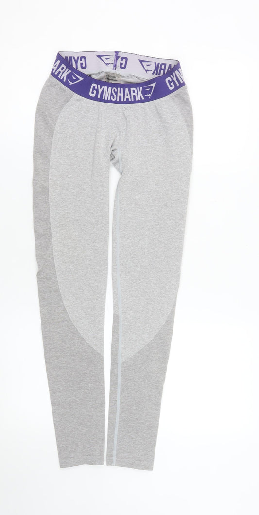 Gymshark Women’s Grey Moisture Wicking Leggings Size S Activewear