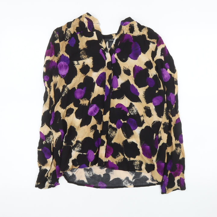 Le Comte Women's Multicoloured Viscose Blouse Size 8