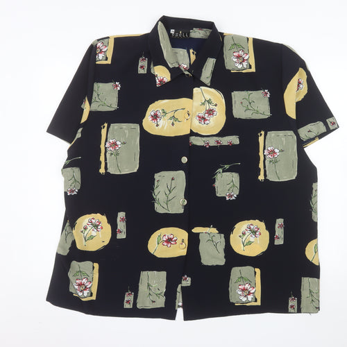 Excell London Women's Multicoloured Floral Button-Up Shirt Size 24