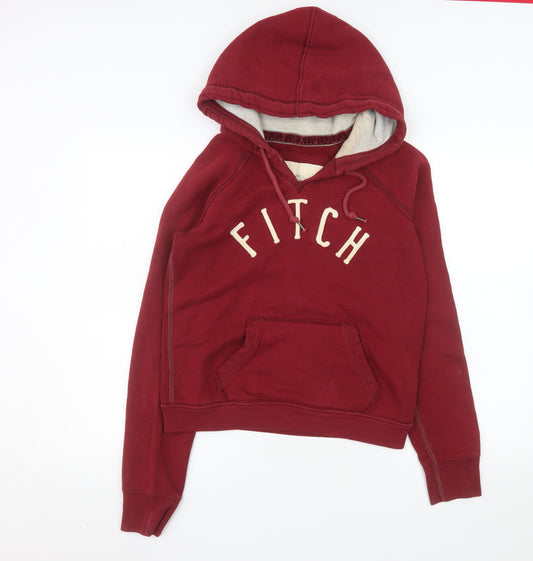 Abercrombie & Fitch Womens Red Pullover Hoodie Size M