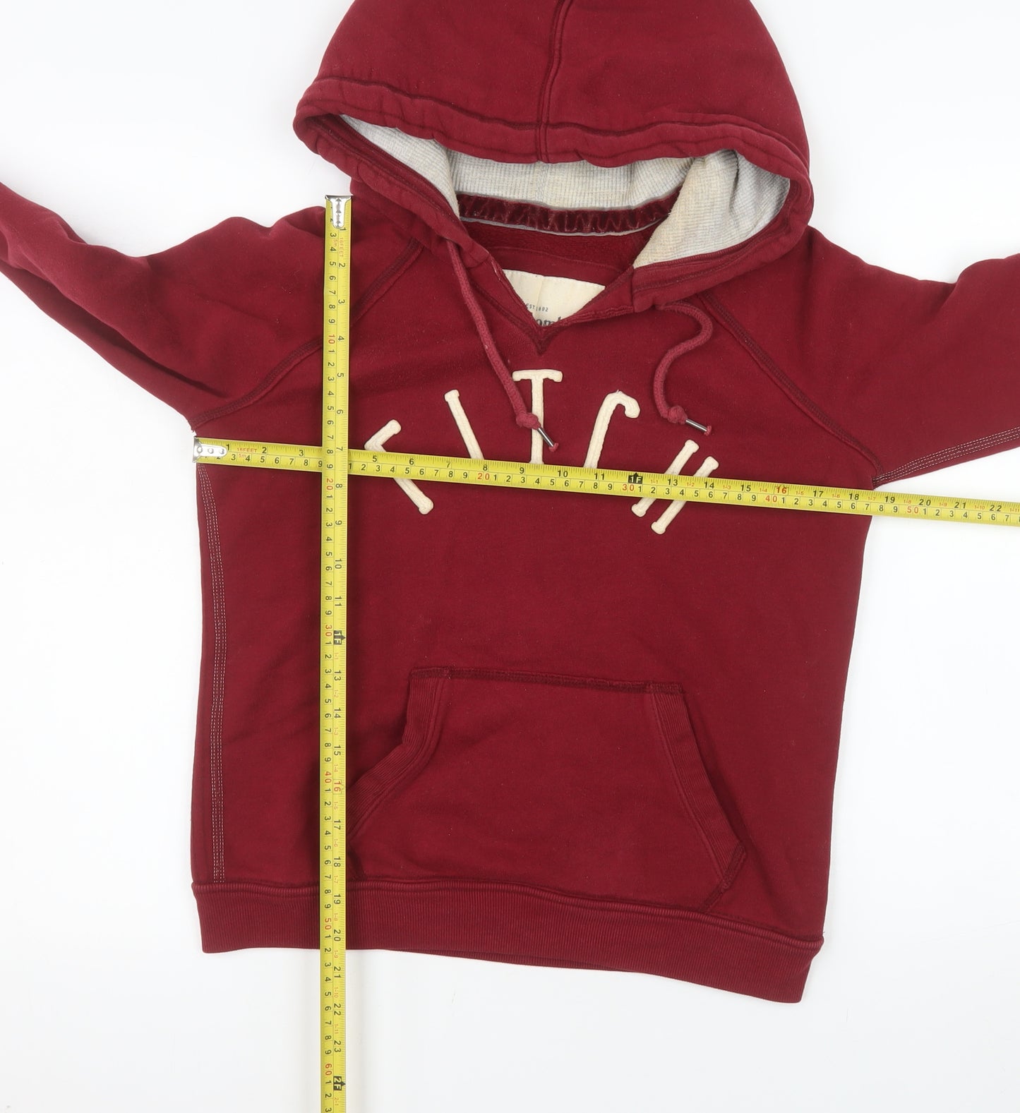 Abercrombie & Fitch Womens Red Pullover Hoodie Size M