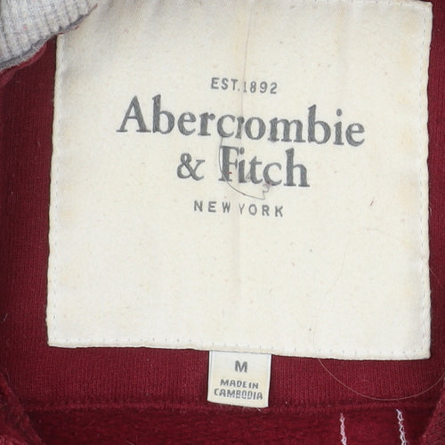 Abercrombie & Fitch Womens Red Pullover Hoodie Size M
