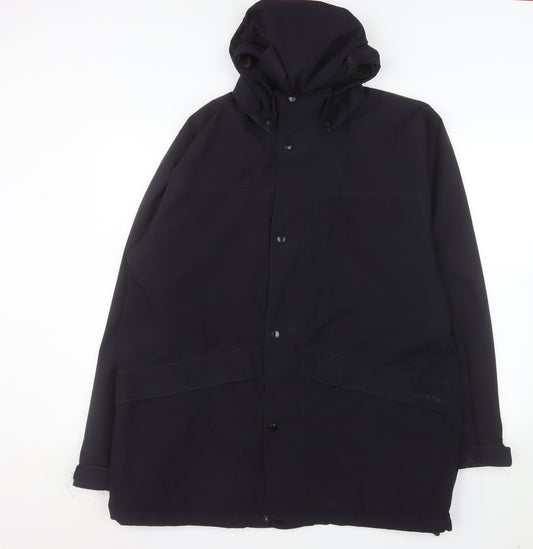 Rohan Mens Black L Waterproof Atlas Parka Jacket Hooded Outdoor