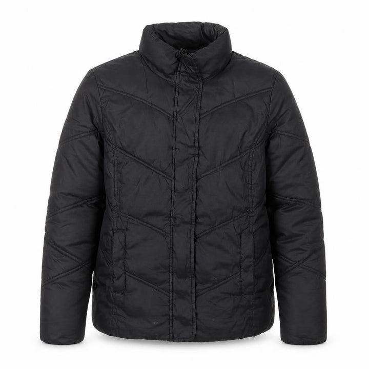 Gap Men's Black L Puffer Jacket Regular Fit Quilted Winter Coat