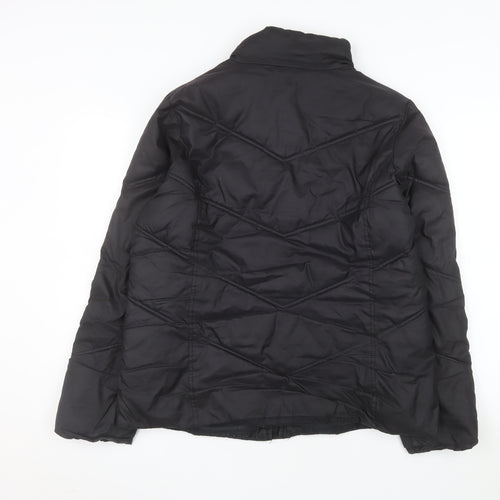 Gap Men's Black L Puffer Jacket Regular Fit Quilted Winter Coat