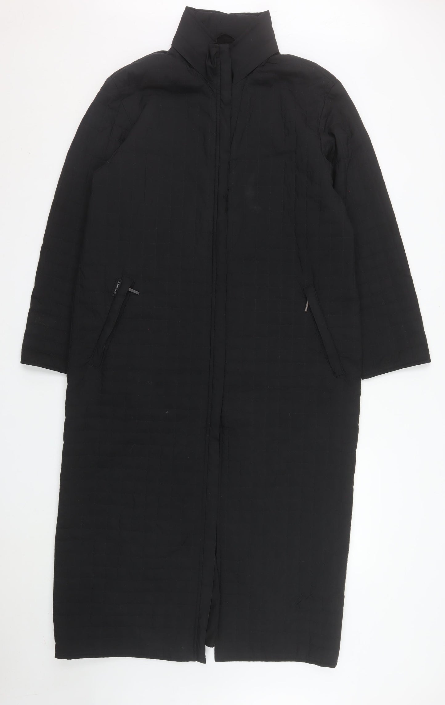 Dannimac Women’s Black Long Puffer Coat M Lined Insulated Winter Jacket