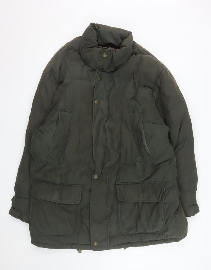 Angelo Litrico Men Green 44 Puffer Jacket Down Feather Winter Coat