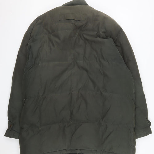 Angelo Litrico Men Green 44 Puffer Jacket Down Feather Winter Coat