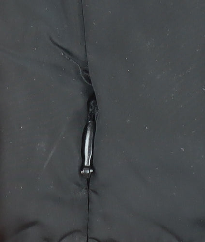 Brave Soul Women's Black Long Puffer Coat Size 14 Hooded Winter Jacket