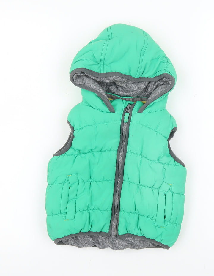 Mini Club Boys Green Hooded Puffer Bodywarmer 4-5 Years