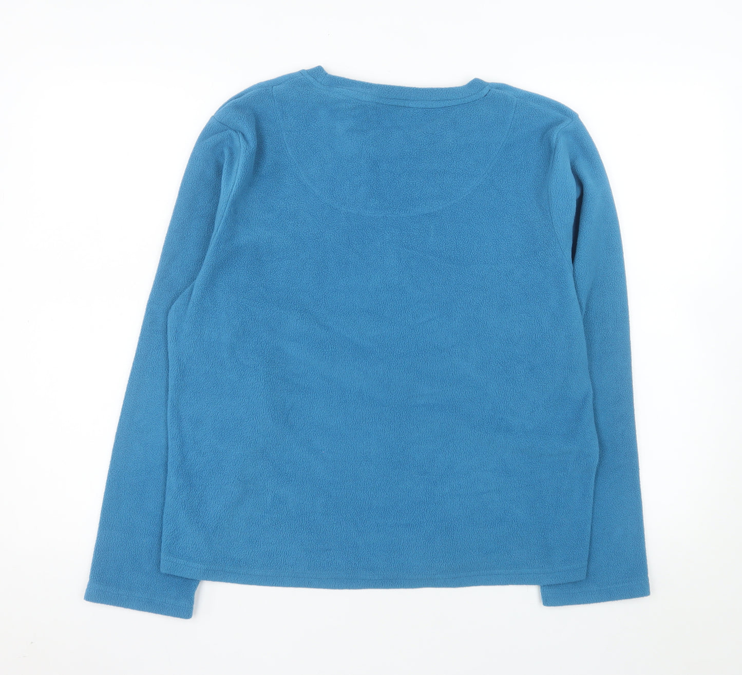 Nightwear Essentials Women Blue Fleece Pyjama Top Size 14-16 Fox Design