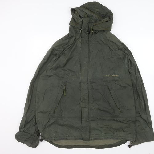 Ralph Lauren Polo Sport Green Hooded Windbreaker Jacket Women’s L