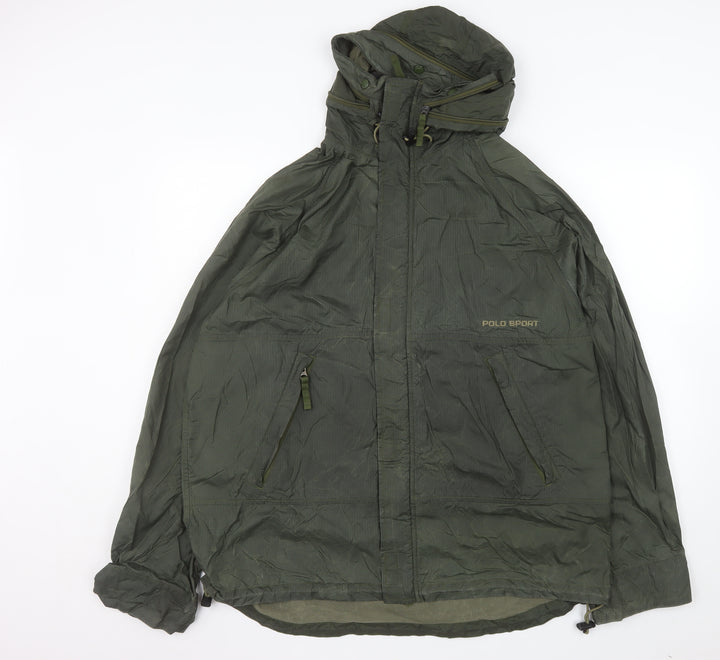 Ralph Lauren Polo Sport Green Hooded Windbreaker Jacket Women’s L