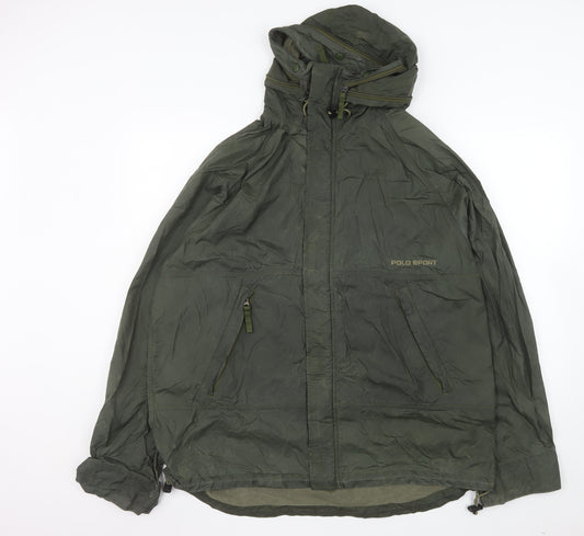 Ralph Lauren Polo Sport Green Hooded Windbreaker Jacket Women’s L