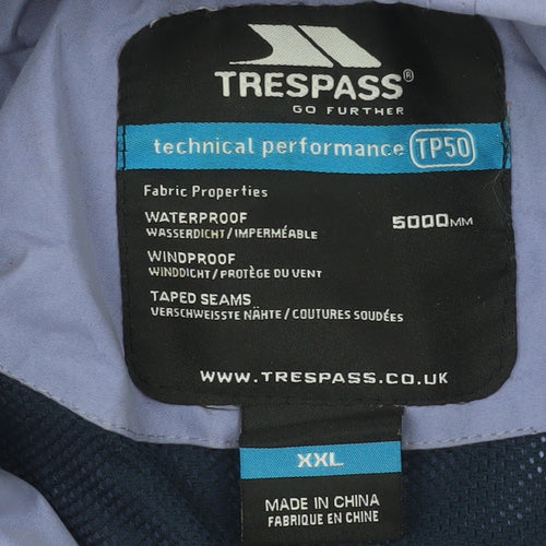 Trespass Women’s Lilac Waterproof Hooded Parka Jacket XXL