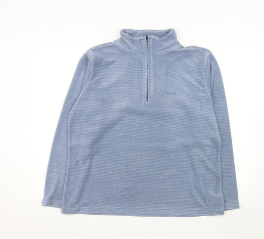 Craghoppers Women Blue 1/2 Zip Fleece Sweatshirt UK 20 Polyester Blend