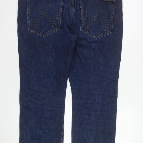Wrangler Men's Blue 36x30 Arizona Straight Fit Denim Jeans