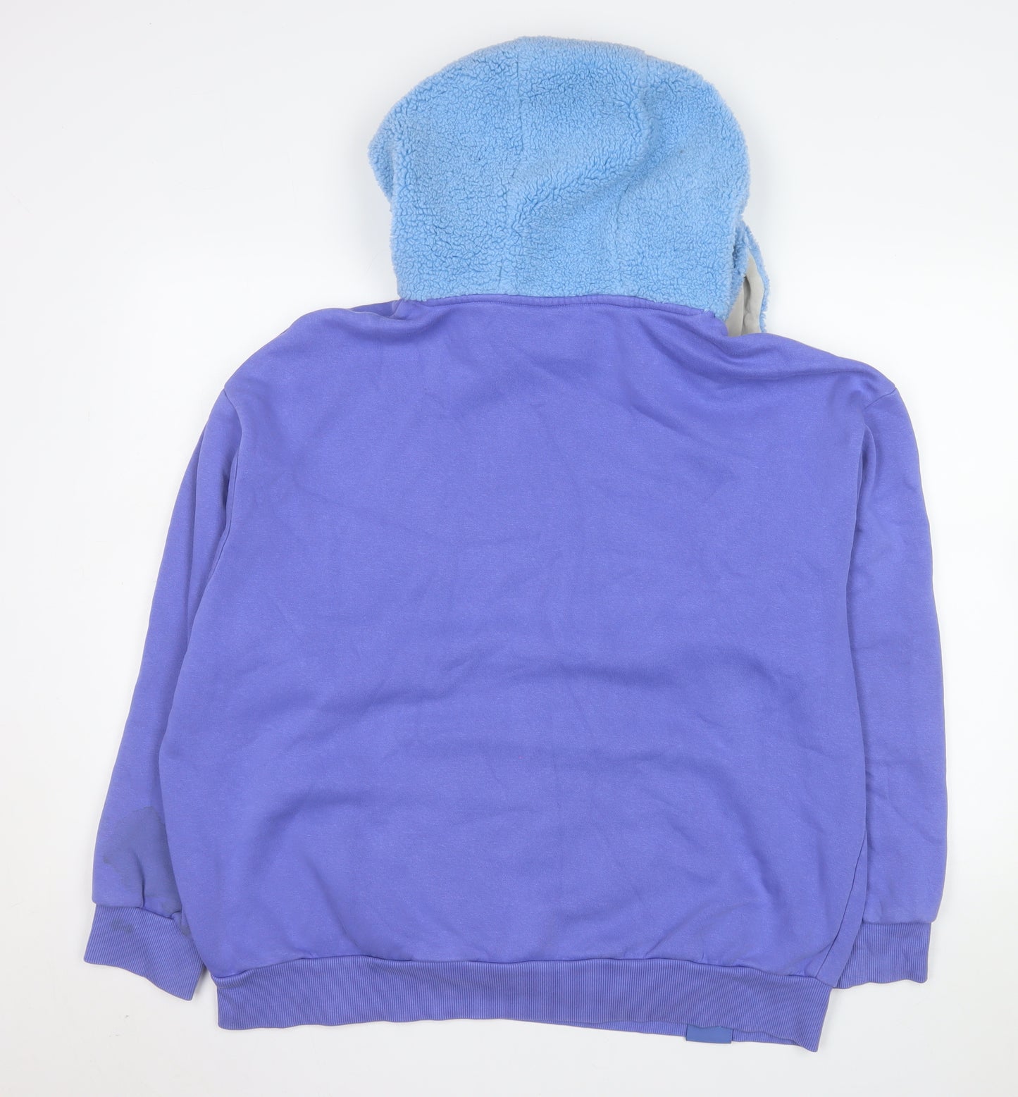 Disney Women Purple Stitch Hoodie XL Pullover Hooded Sweatshirt