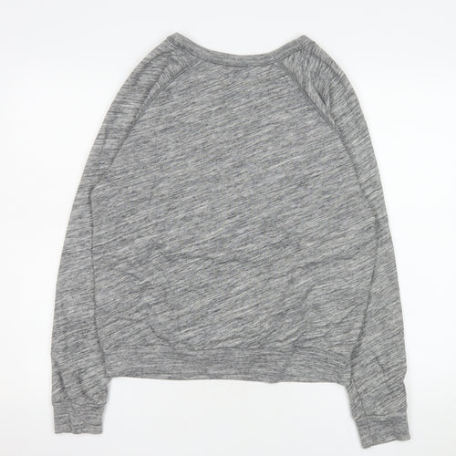Abercrombie & Fitch Men's Grey Crew Neck Long Sleeve Sweatshirt M