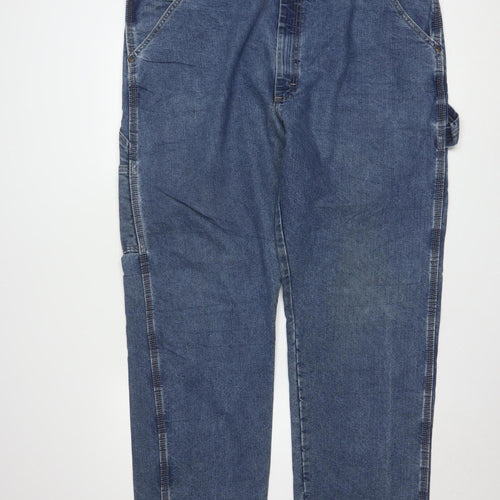 Wrangler Men's Blue Denim Straight Jeans 42x32 Regular Fit