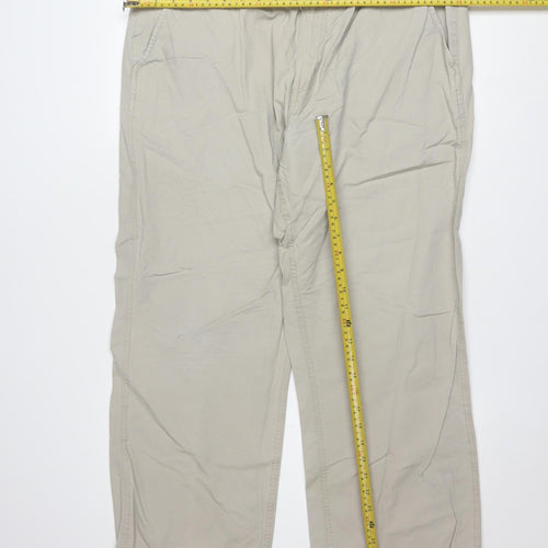 Wrangler Men's Beige Chino Trousers W38 L34 Regular Fit