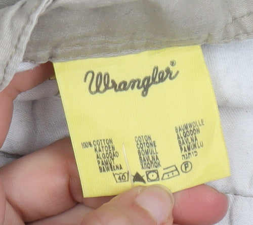 Wrangler Men's Beige Chino Trousers W38 L34 Regular Fit