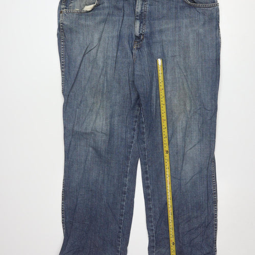Wrangler Men's Blue Texas Stretch Straight Leg Jeans W40 L30