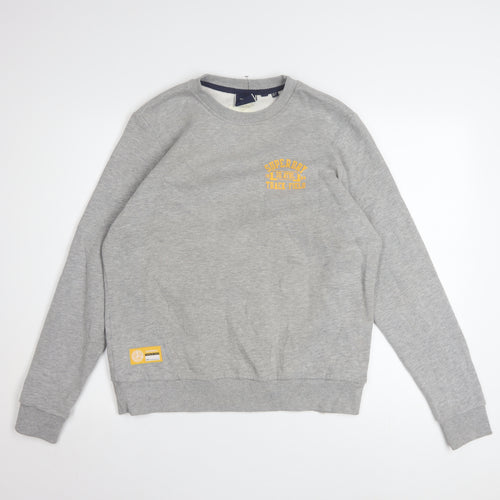 Superdry Womens Grey UK 10 Crew Neck Pullover Sweatshirt