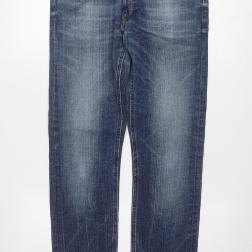 Lee Men's Blue Luke Regular Fit Straight Denim Jeans W32 L32