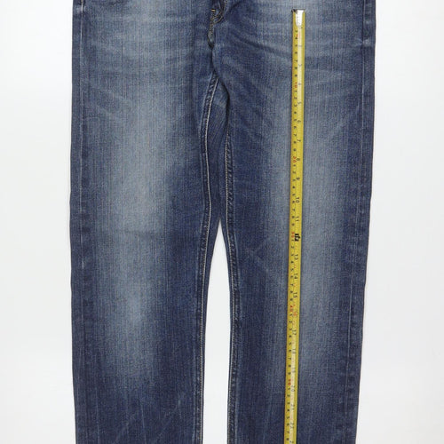 Lee Men's Blue Luke Regular Fit Straight Denim Jeans W32 L32