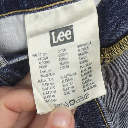 Lee Men's Blue Luke Regular Fit Straight Denim Jeans W32 L32