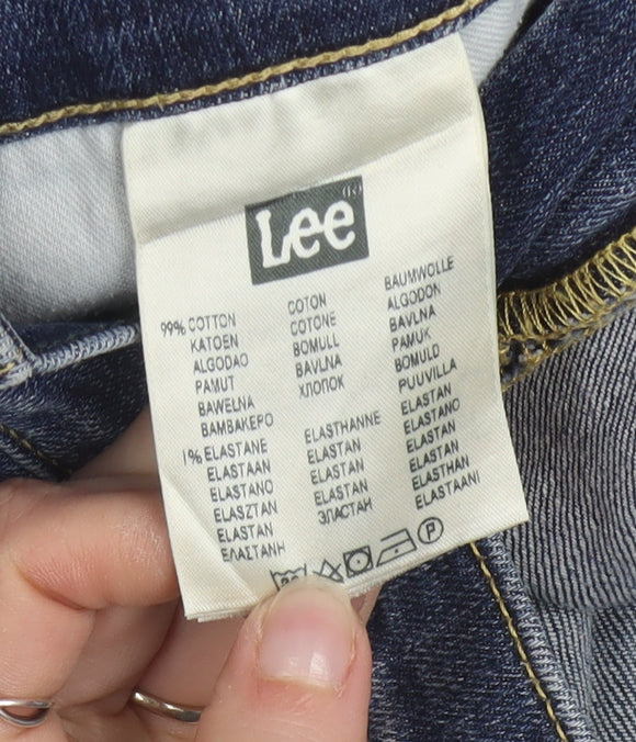 Lee Men's Blue Luke Regular Fit Straight Denim Jeans W32 L32