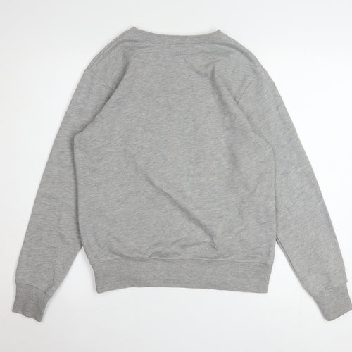 Disney Women Grey Minnie Mouse Pullover Sweatshirt Medium
