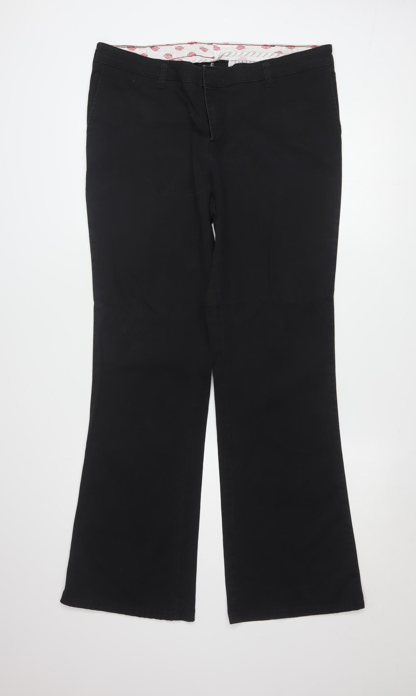 Dickies Women's Black 14 Regular Workwear Twill Trousers
