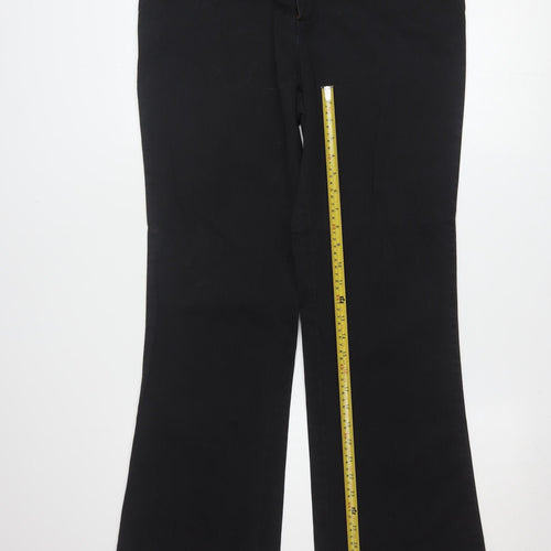 Dickies Women's Black 14 Regular Workwear Twill Trousers