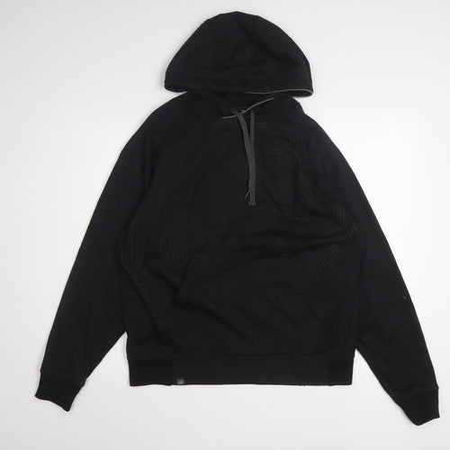 Champion Men's Black Pullover Hoodie Medium Sportswear