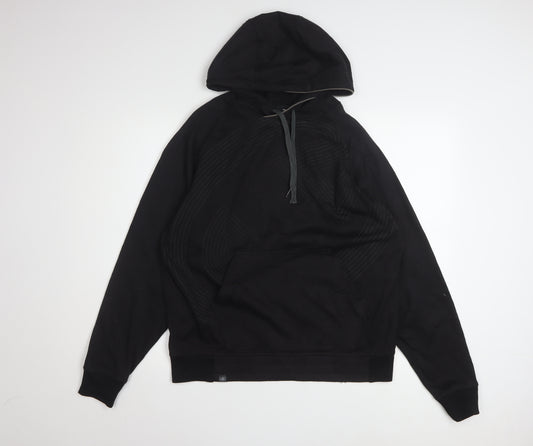 Champion Men's Black Pullover Hoodie Medium Sportswear