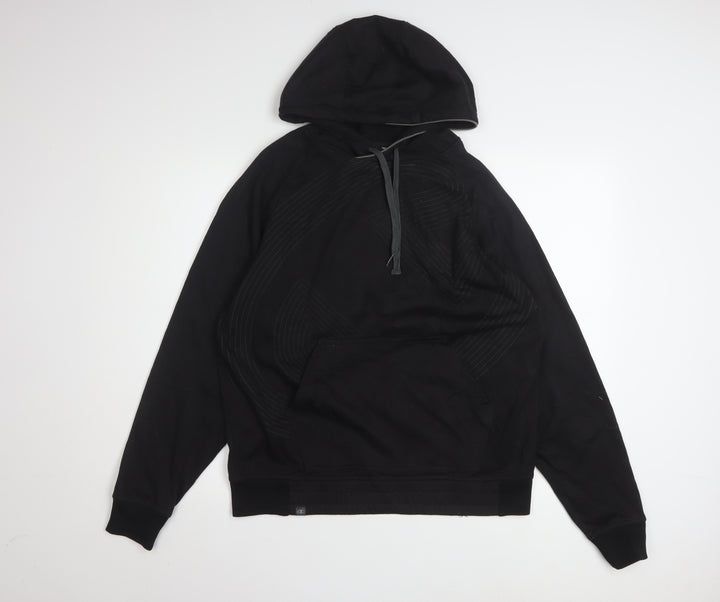 Champion Men's Black Pullover Hoodie Medium Sportswear