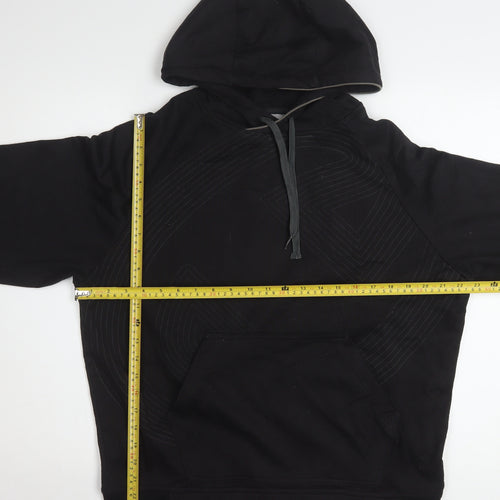 Champion Men's Black Pullover Hoodie Medium Sportswear