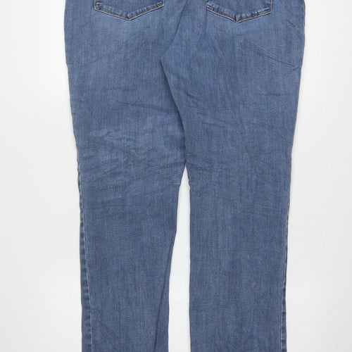 Lee Women's Blue Straight Leg Denim Jeans Size 16 Regular