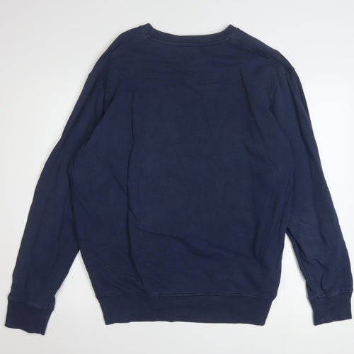 Levi's Men's Blue Crew Neck Cotton Graphic Sweatshirt Size L
