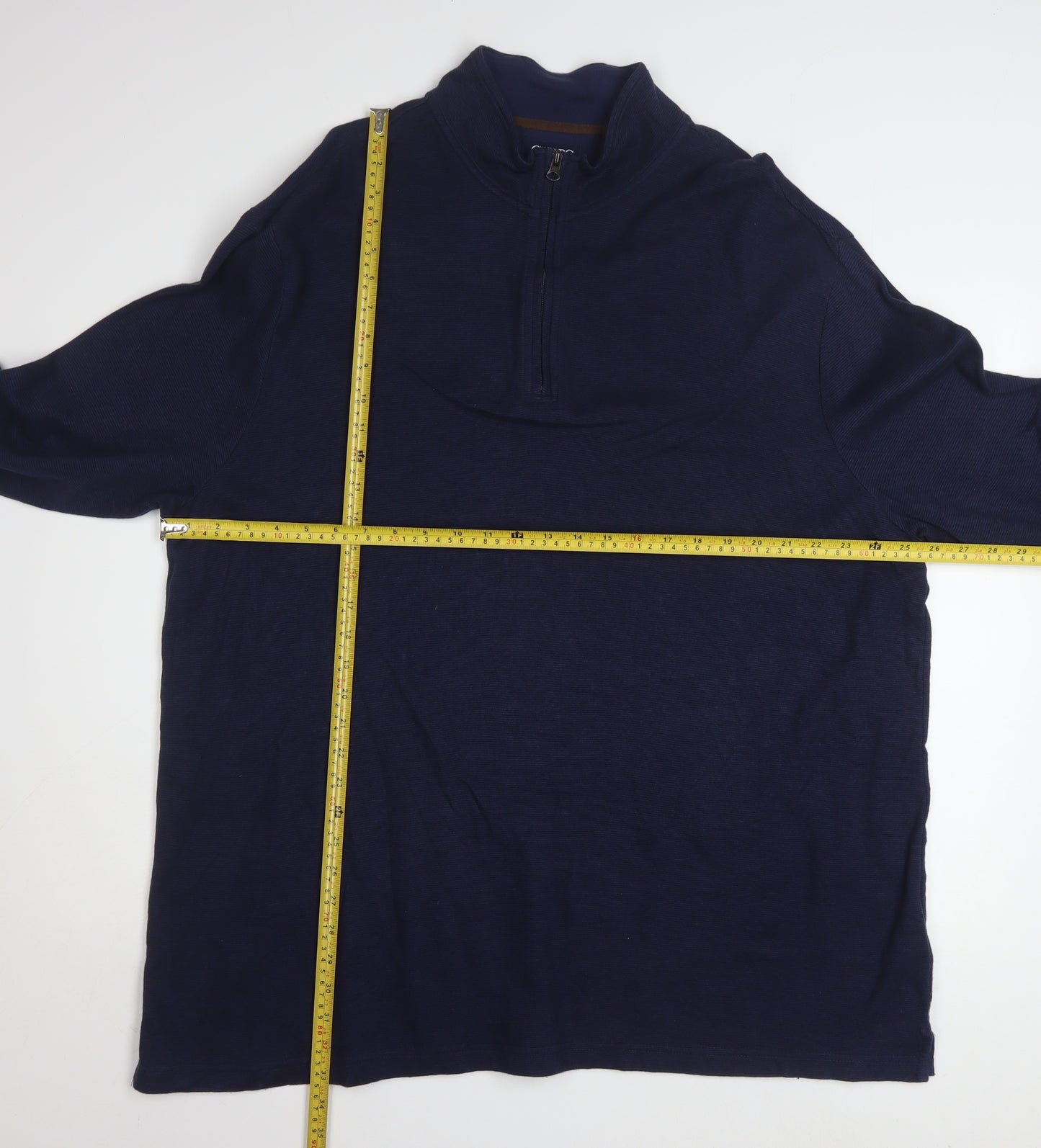 Chaps Men’s Blue 3XLT Mock Neck 1/4 Zip Pullover Sweatshirt