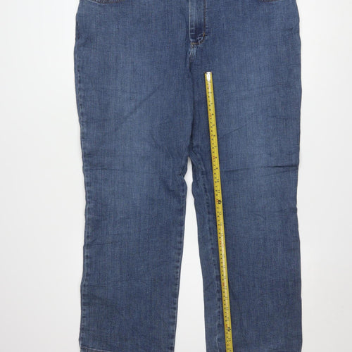 Lee Men Blue Relaxed Fit Straight Leg Denim Jeans Size 16