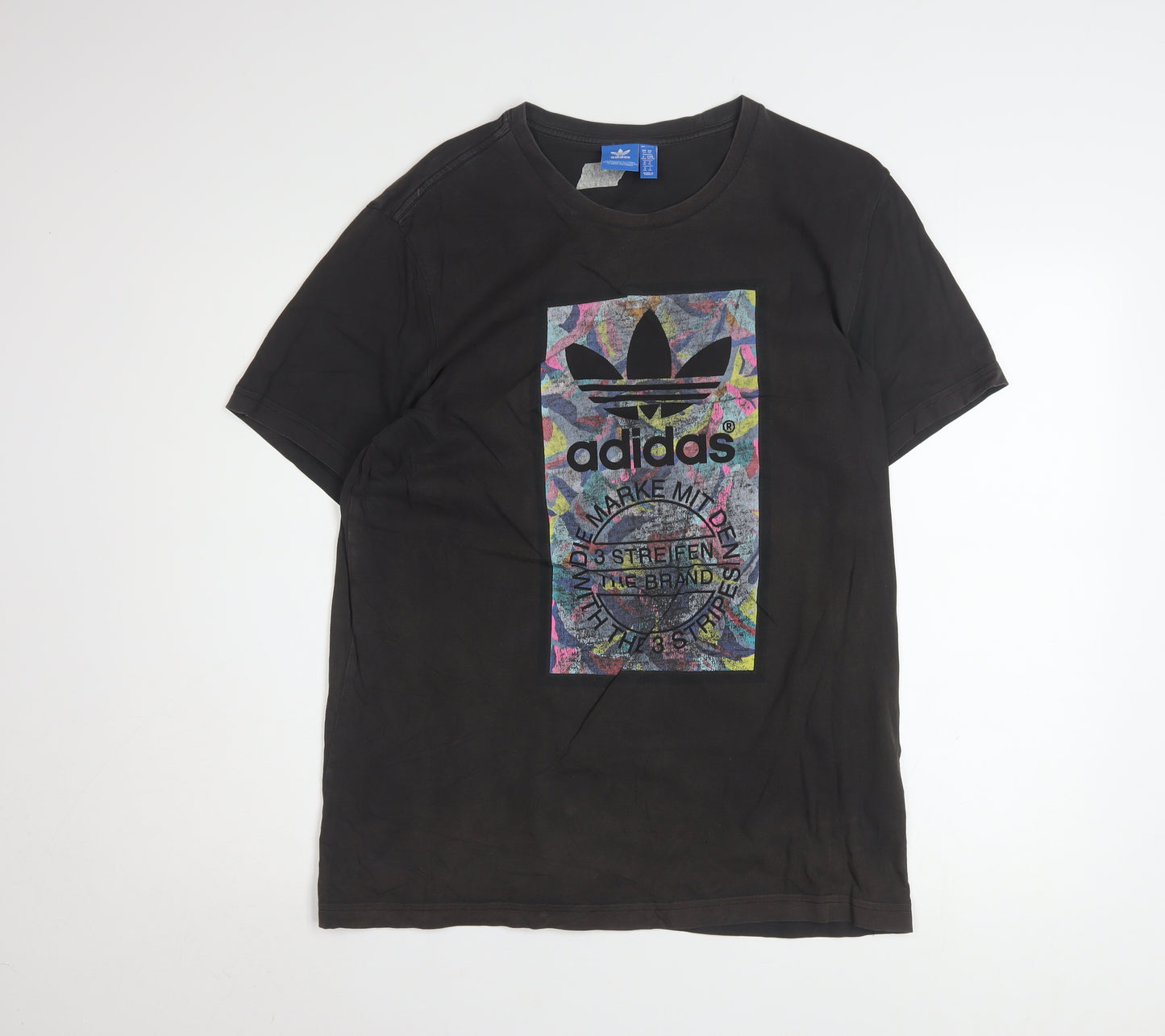 Adidas Men's Black XL Graphic Sports Retro T-Shirt