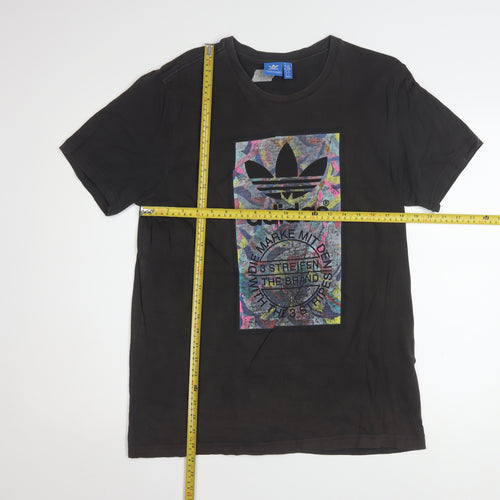 Adidas Men's Black XL Graphic Sports Retro T-Shirt