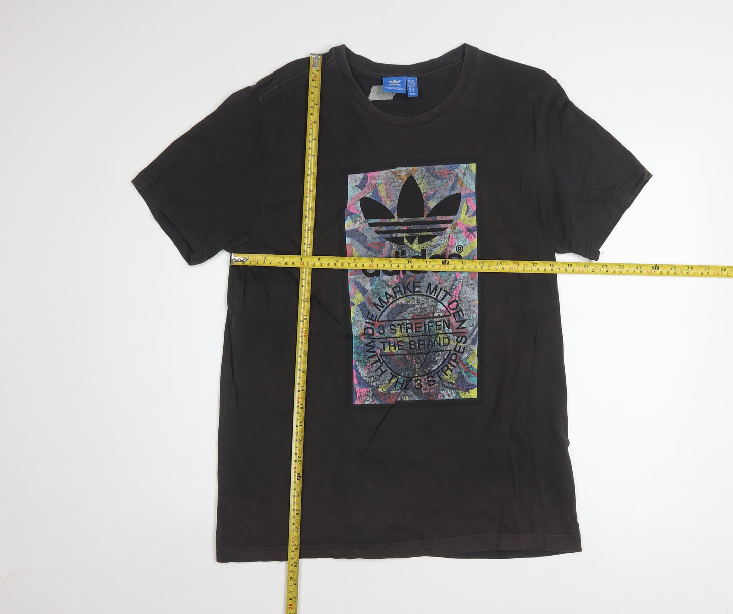 Adidas Men's Black XL Graphic Sports Retro T-Shirt