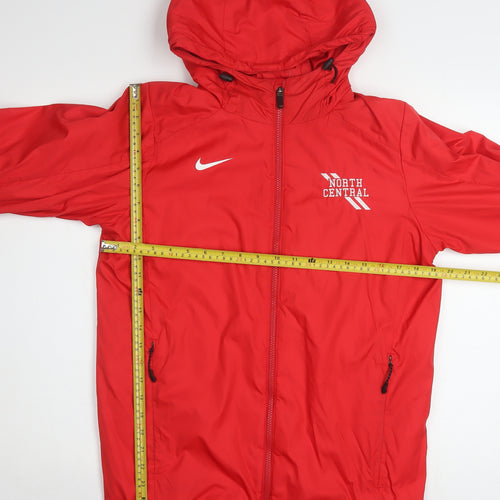 Nike Men's Red Storm-FIT Hooded Windbreaker Jacket XS North Central
