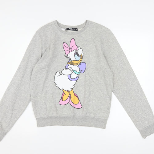 FB Sister Disney Women's Grey Daisy Duck Sweatshirt Size S