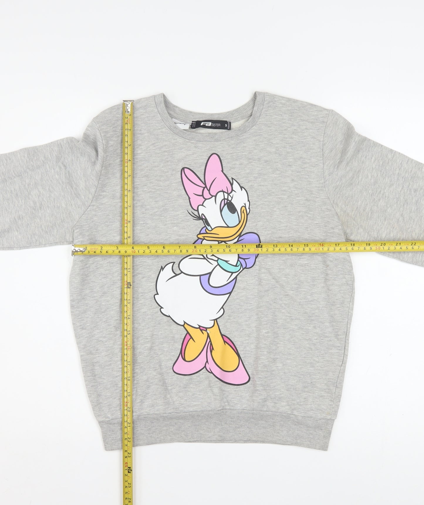 FB Sister Disney Women's Grey Daisy Duck Sweatshirt Size S