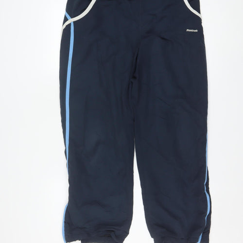 Reebok Women Blue Size 14 Track Pants Straight Leg Sports Trousers